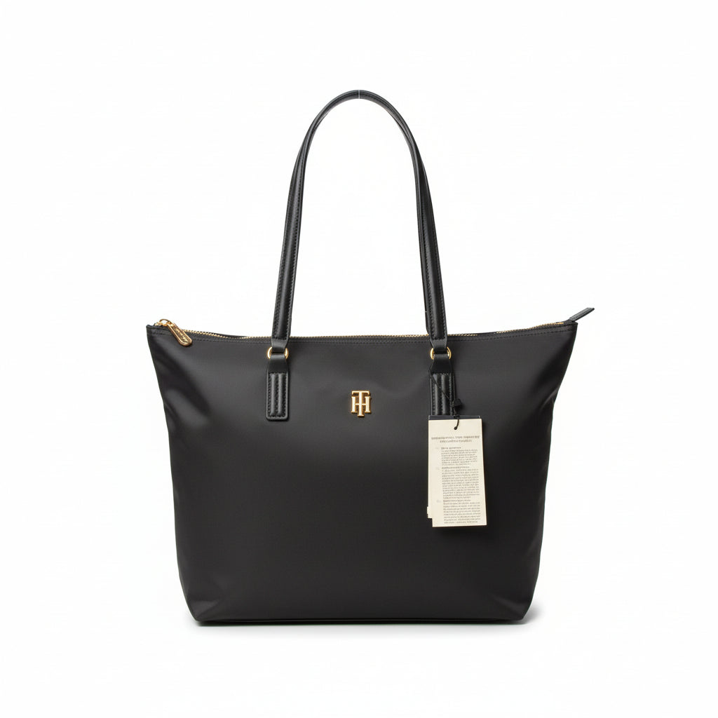 Tommy Hilfiger Black Tote 🖤 Effortless Style