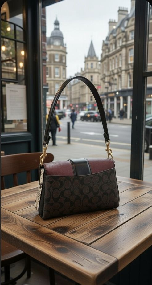 Coach Mirror Original: Brown & Burgundy Luxe 👜🤎