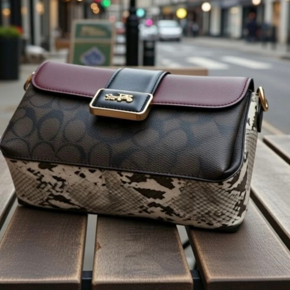 Coach Mirror Original: Brown & Burgundy Luxe 👜🤎