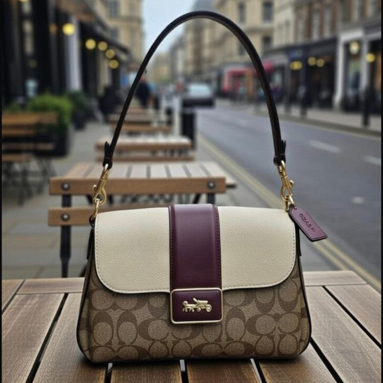 Coach Mirror Original: Brown & Burgundy Luxe 👜🤎