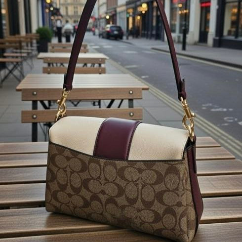 Coach Mirror Original: Brown & Burgundy Luxe 👜🤎