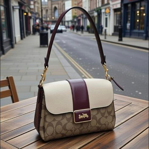 Coach Mirror Original: Brown & Burgundy Luxe 👜🤎