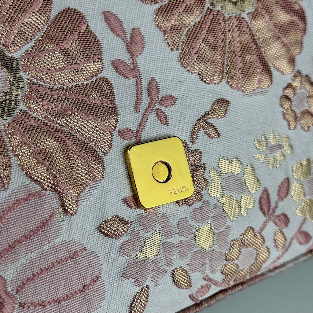 Fendi Floral Jacquard Bag with Gold-Tone Hardware 🌸✨