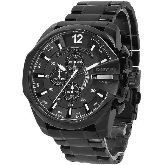 Diesel Mega Chief Gunmetal Stainless Steel Chronograph Watch