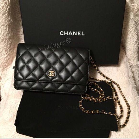 Chanel Classic Quilted Wallet on Chain in White Caviar Leather 💎✨👜
