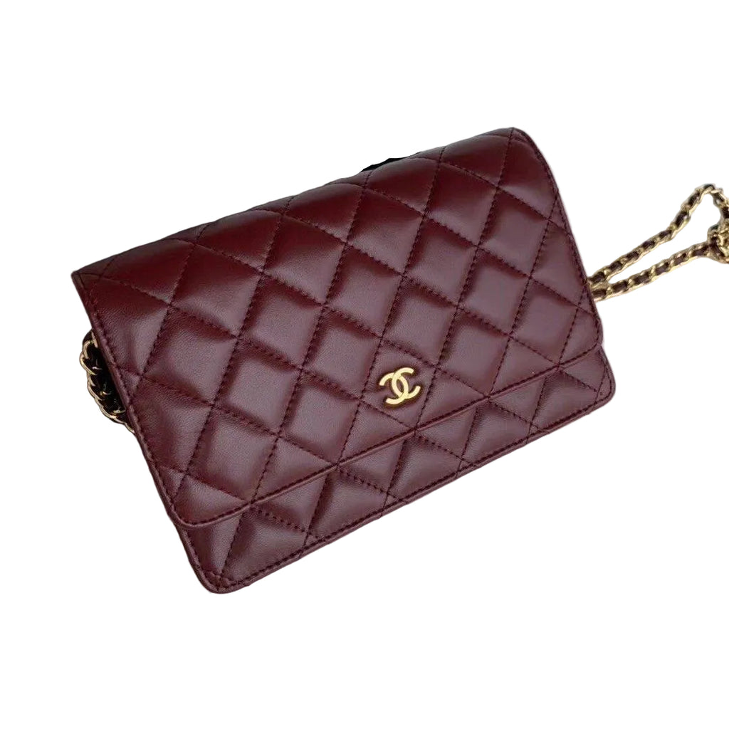Chanel Classic Quilted Wallet on Chain in White Caviar Leather 💎✨👜