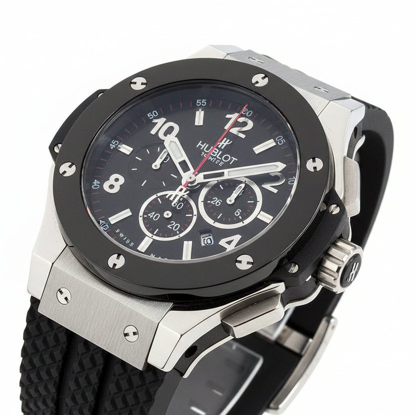 HUELOT Swiss Design Japanese Semi-Original Black Watch 🖤⌚