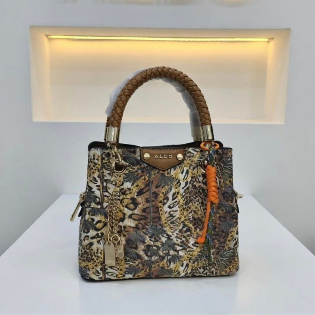 ALDO Luxe Satchel 👜✨ Gold-Tone Pendants, Crossbody