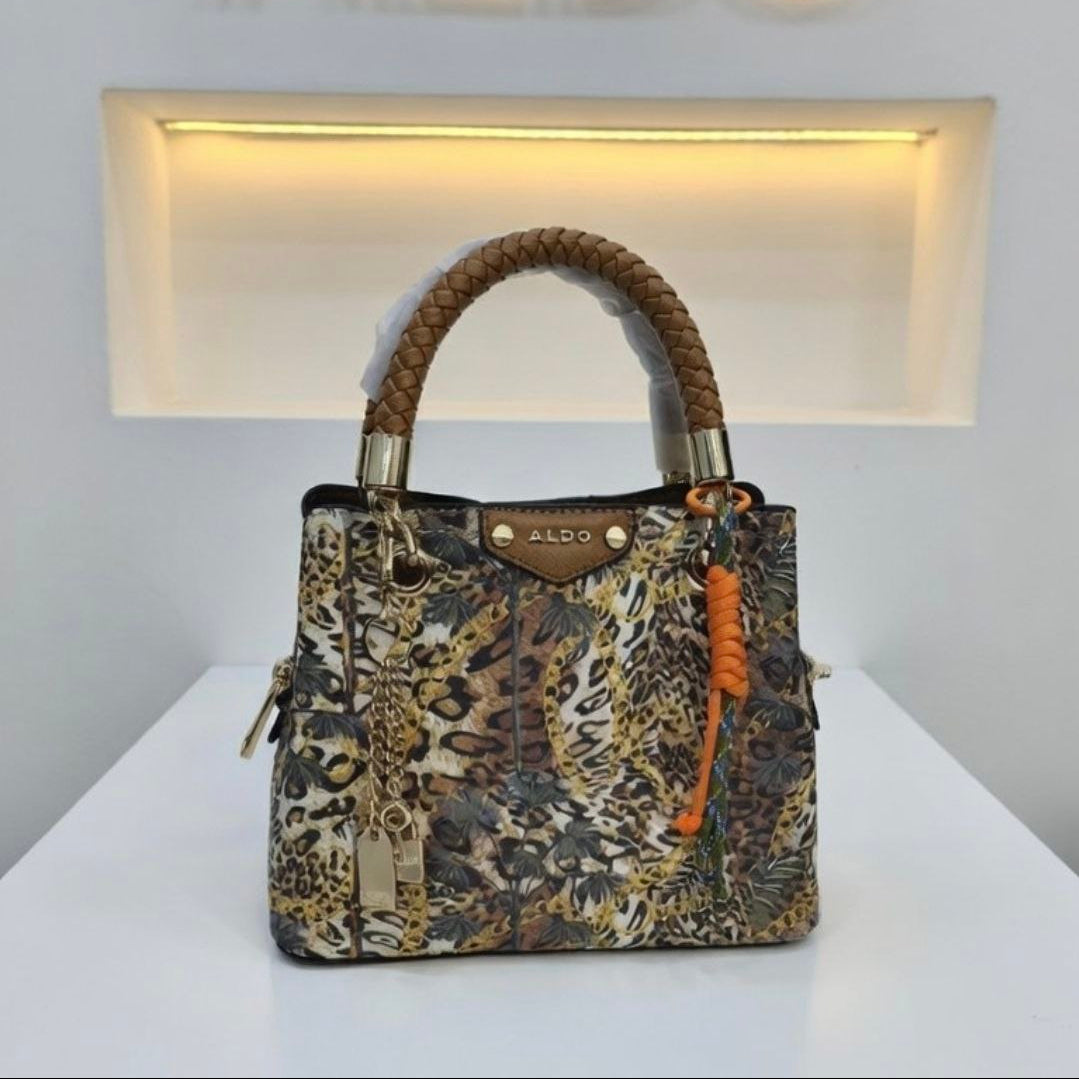 ALDO Luxe Satchel 👜✨ Gold-Tone Pendants, Crossbody