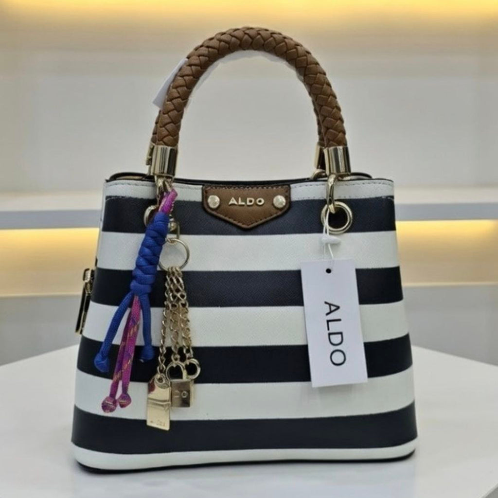 ALDO Luxe Satchel 👜✨ Gold-Tone Pendants, Crossbody