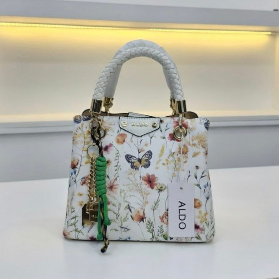 ALDO Luxe Satchel 👜✨ Gold-Tone Pendants, Crossbody