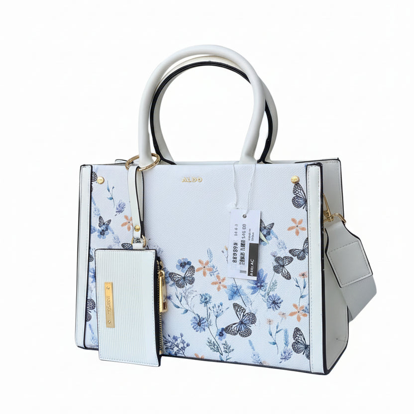 Aldo White Bag 🤍 Elegant Handbag with Dust Bag