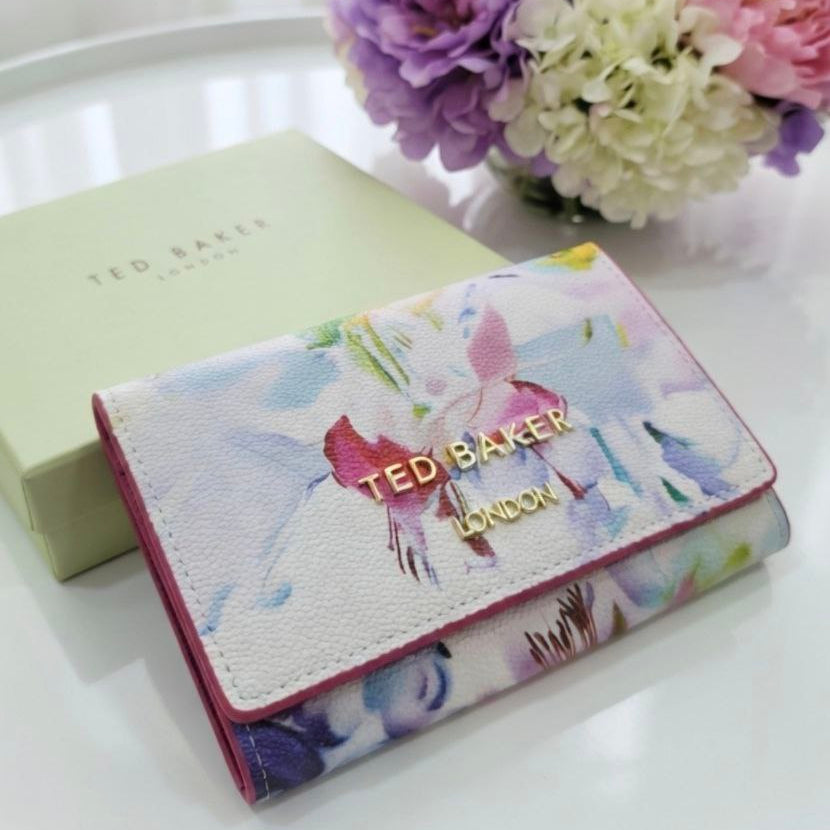 TED BAKER Black & White Floral Wallet 🌹🖤 Dangerous Beauty