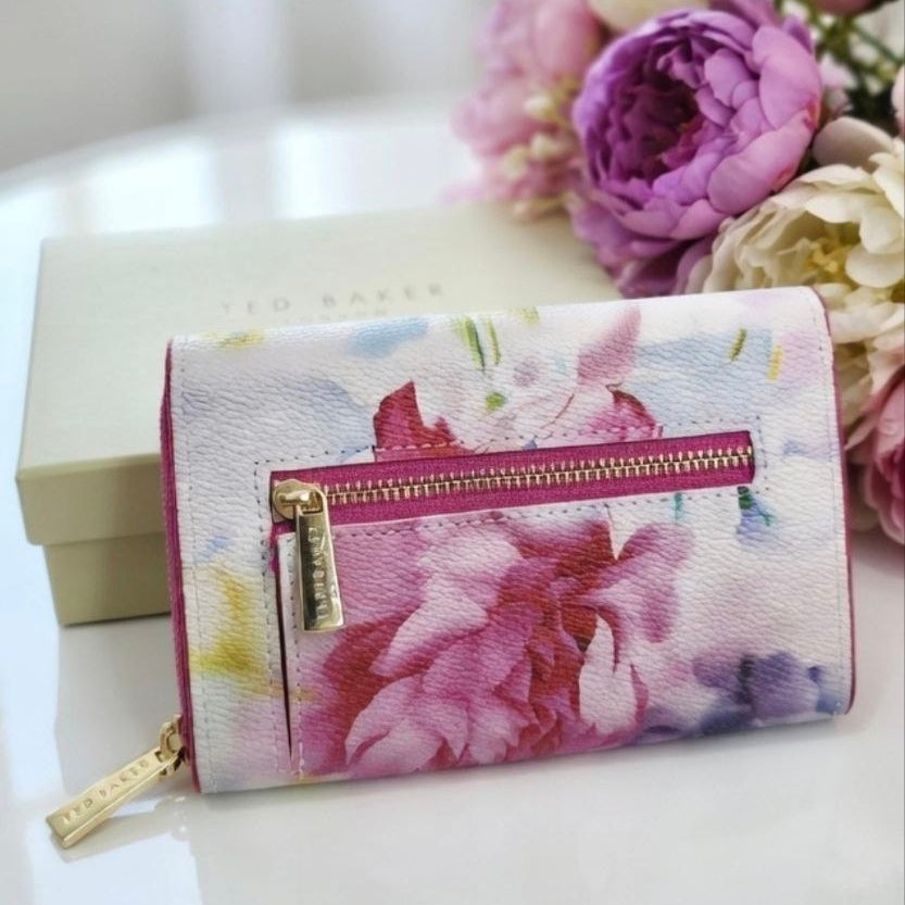 TED BAKER Black & White Floral Wallet 🌹🖤 Dangerous Beauty