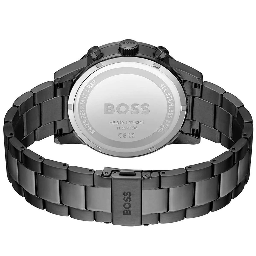 BOSS Gray Stainless Steel Watch ⌚Elegance Defined 🩶👔