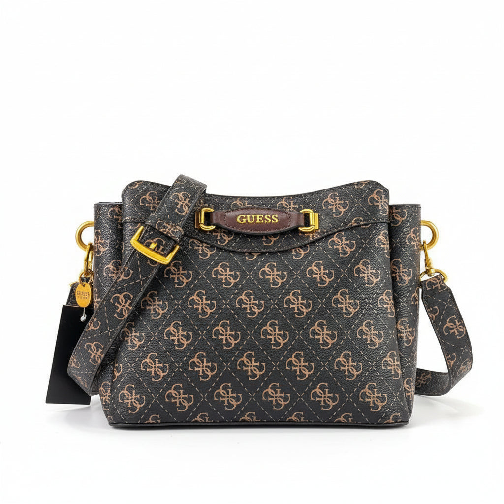 GUESS Brown & Black Crossbody Bag 👜🖤