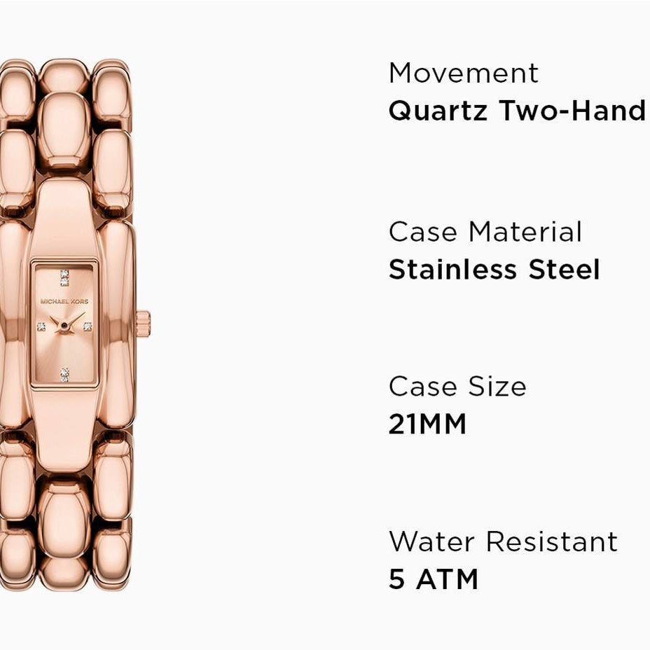 MK GOLD & ROSE GOLD Sparkle: Women's Designer Watch ⌚✨