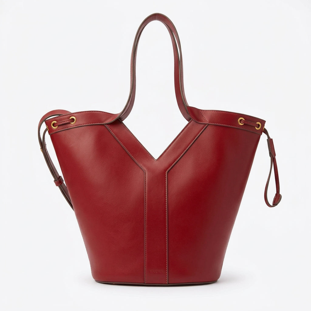 Saint Laurent YSL Sac Bdj Shoppi Leather Tote Bag