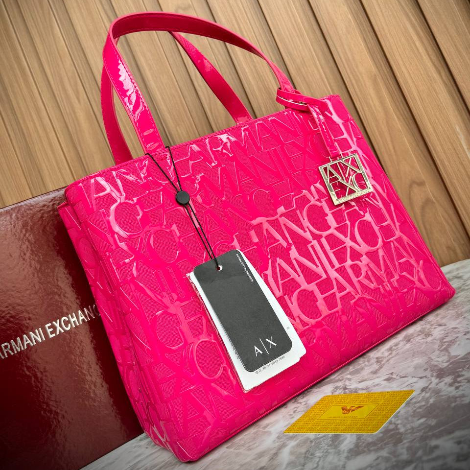Armani Exchange Logo Monogram Tote Bag 👜✨🖤