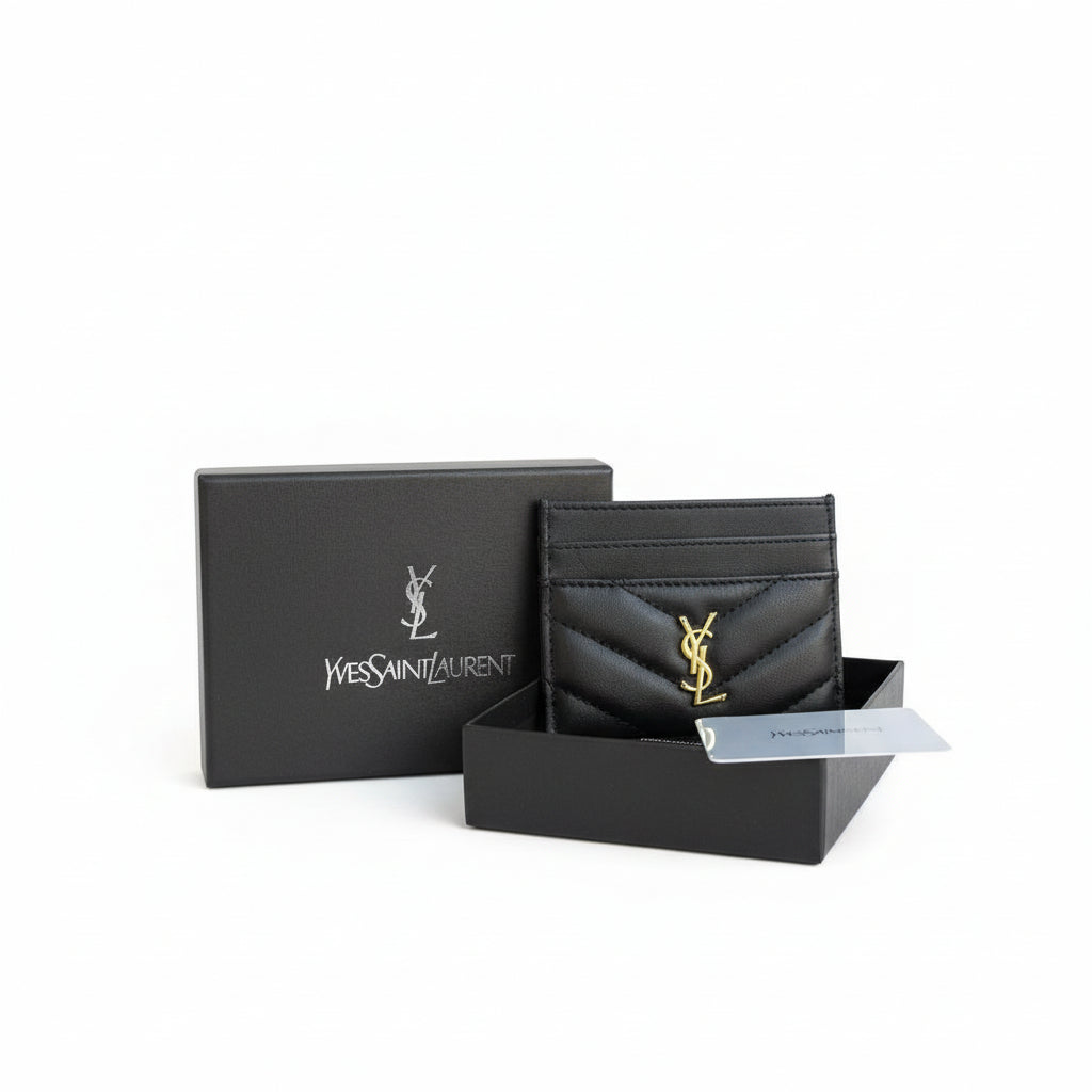 Y.S.L. Black Card Holder 🖤 Luxe Essential