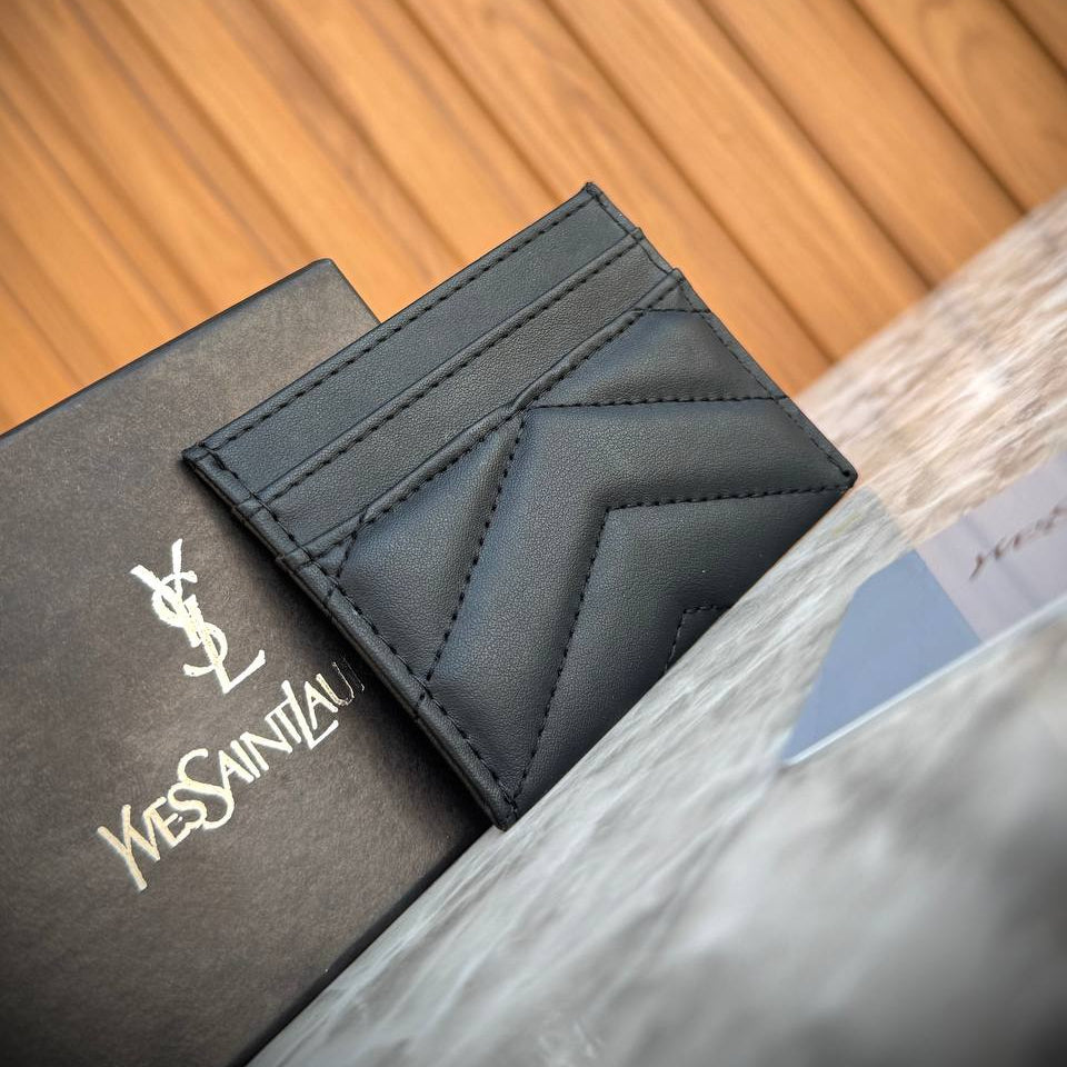 Y.S.L. Black Card Holder 🖤 Luxe Essential