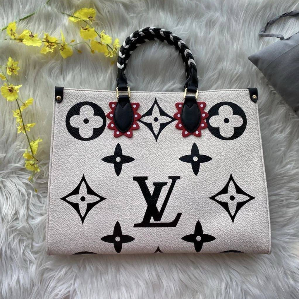 Louis Vuitton Onthego Giant Monogram Tote with Braided Handle 👜✨🎨