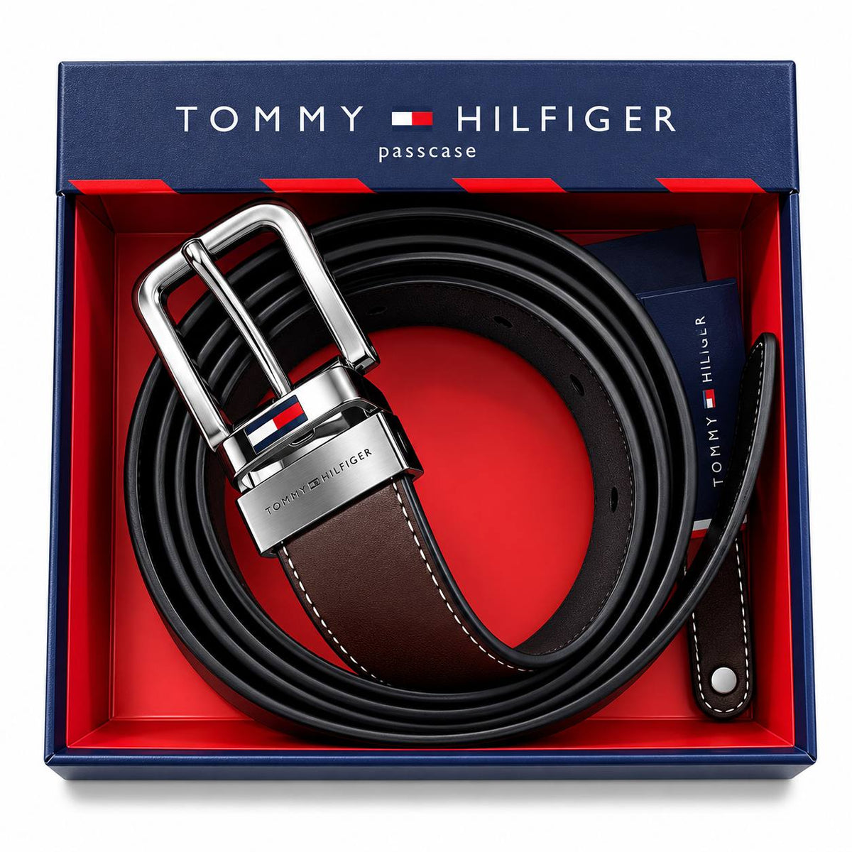 Tommy Hilfiger Reversible Two Tone Leather Belt