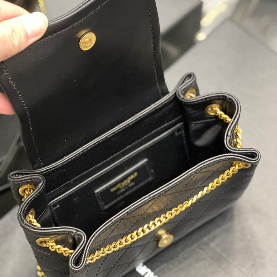 Saint Laurent Nolita Quilted Chain Bag in Black