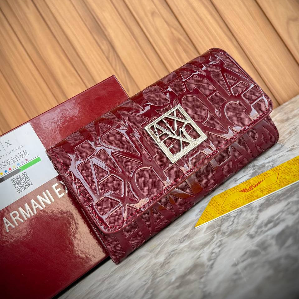 Armani Exchange Forest Green Logo Embossed Flap Bag 🌲👜✨