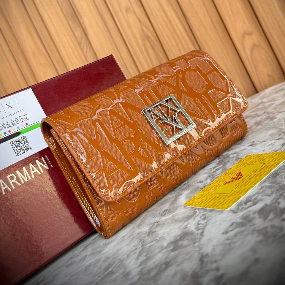 Armani Exchange Forest Green Logo Embossed Flap Bag 🌲👜✨