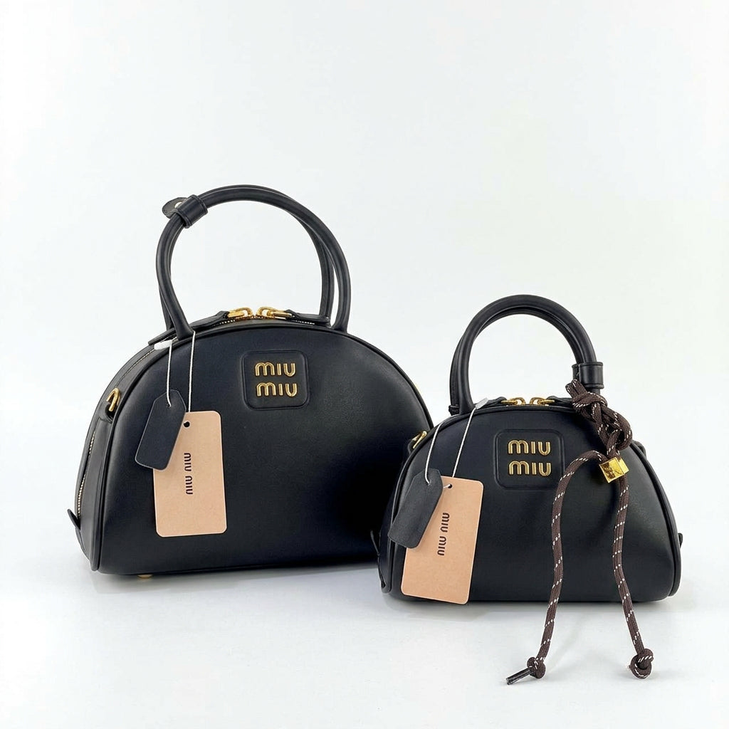 Miu Miu Signature Black Structured Handbag