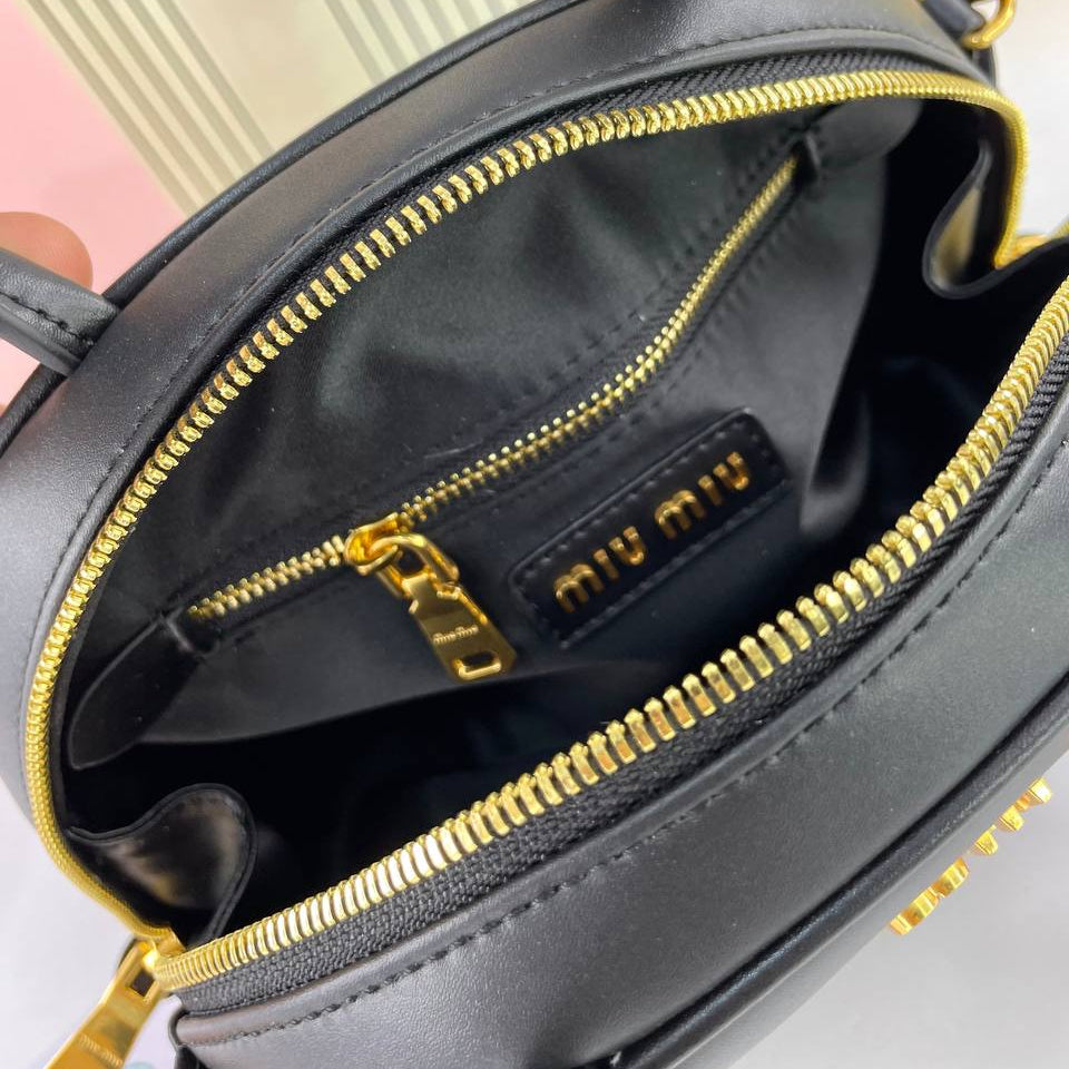 Miu Miu Signature Black Structured Handbag