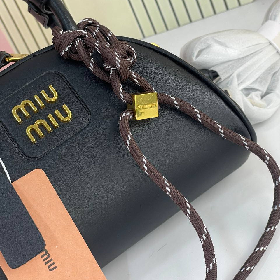 Miu Miu Signature Black Structured Handbag