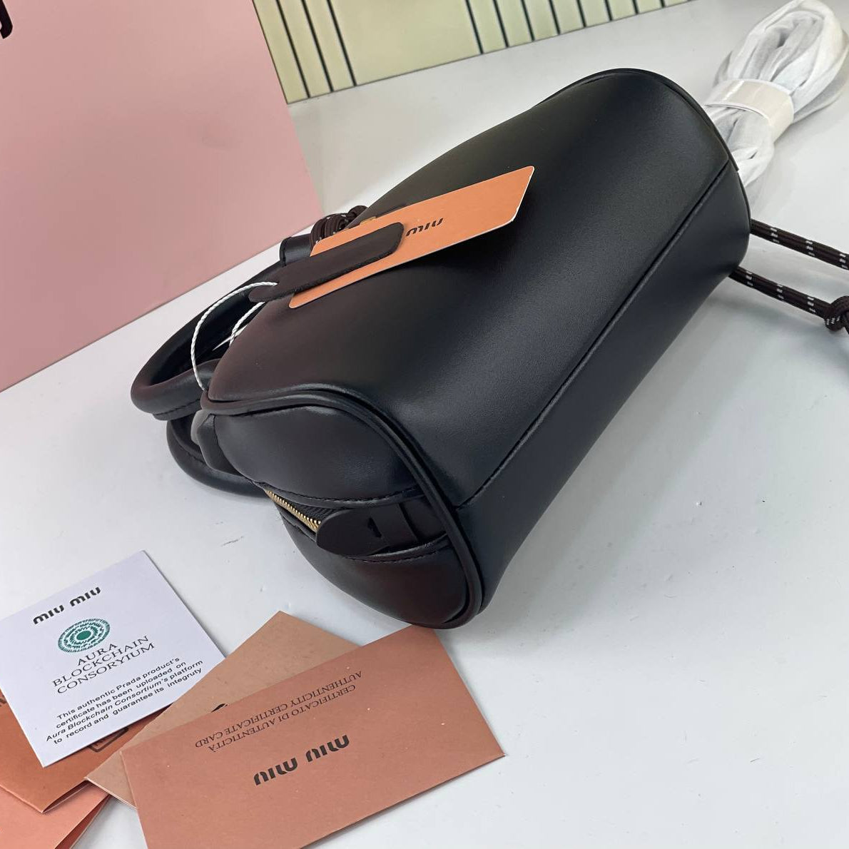 Miu Miu Signature Black Structured Handbag