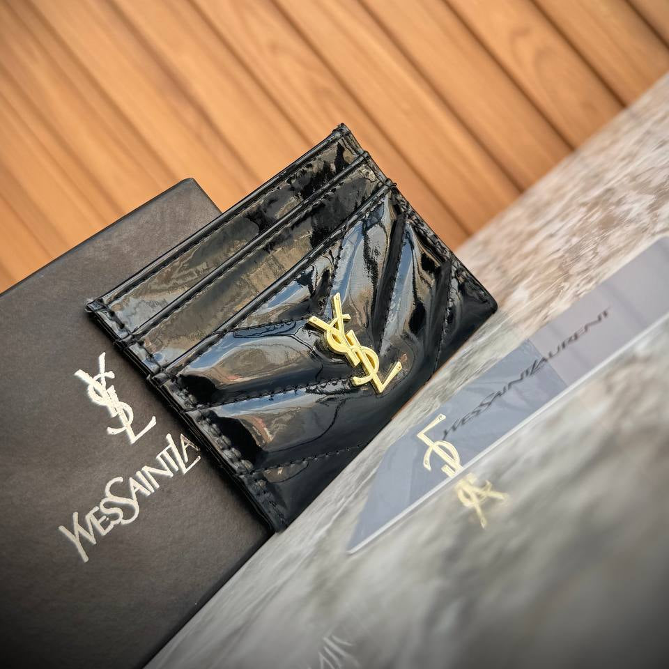 Y.S.L. Black Card Holder 🖤 Top Quality Wallet