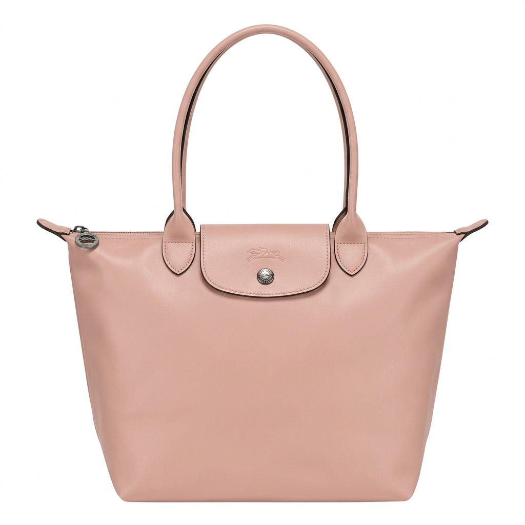 Classic Foldable Tote Bag in Soft Pastel Pink