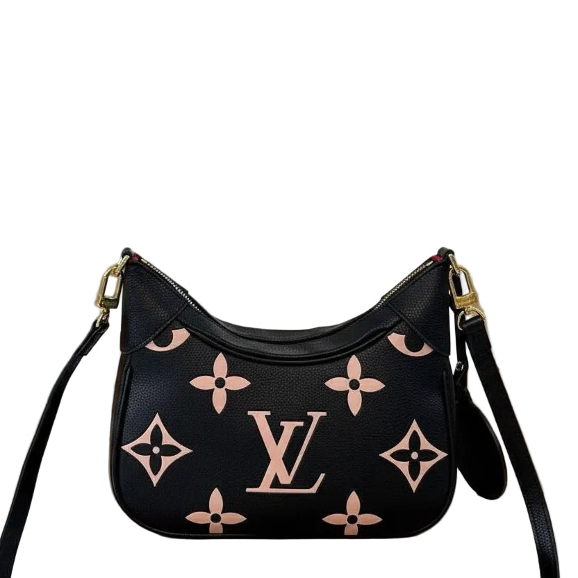 Louis Vuitton Monogram Empreinte Baguette Bag in Black and Rose 👜✨🌸
