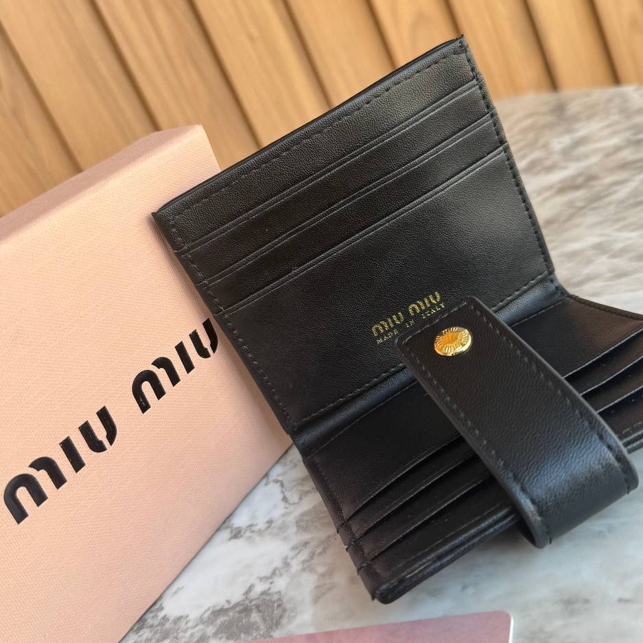 MIU MIU Chic Wallet: Black, White, Burgundy, Pink 👛🖤🤍