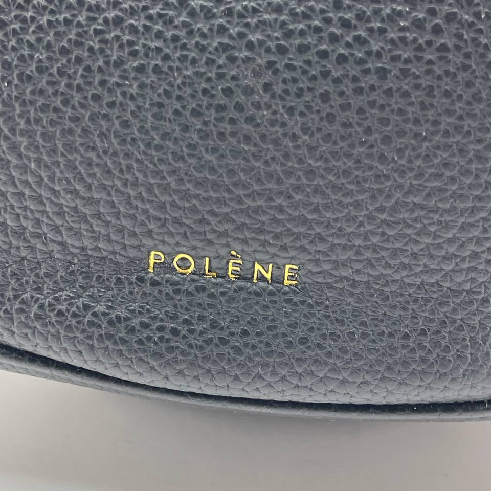 Polène Numéro Dix Textured Leather Half-Moon Bag 🖤🌙✨