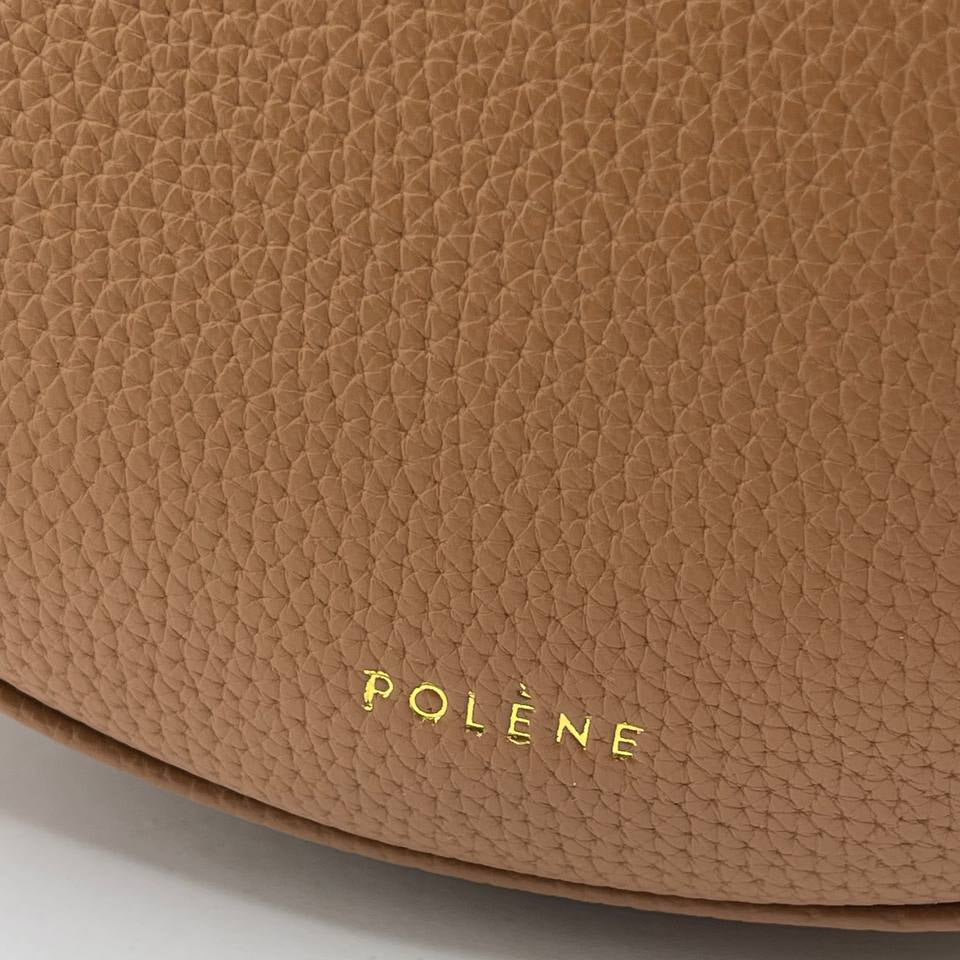 Polène Numéro Dix Textured Leather Half-Moon Bag 🖤🌙✨