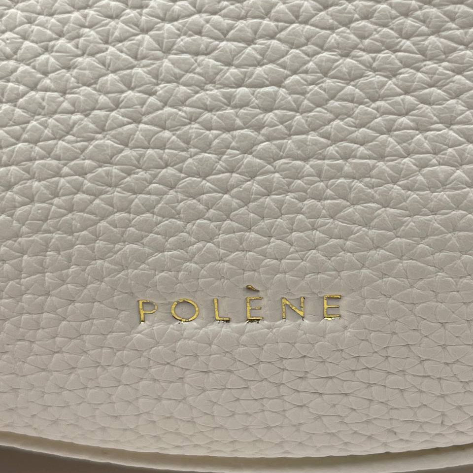 Polène Numéro Dix Textured Leather Half-Moon Bag 🖤🌙✨