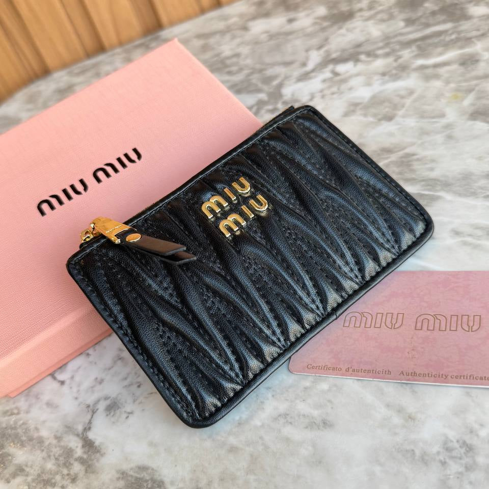 Miu Miu Matelassé Leather Coin Purse 🖤✨👛