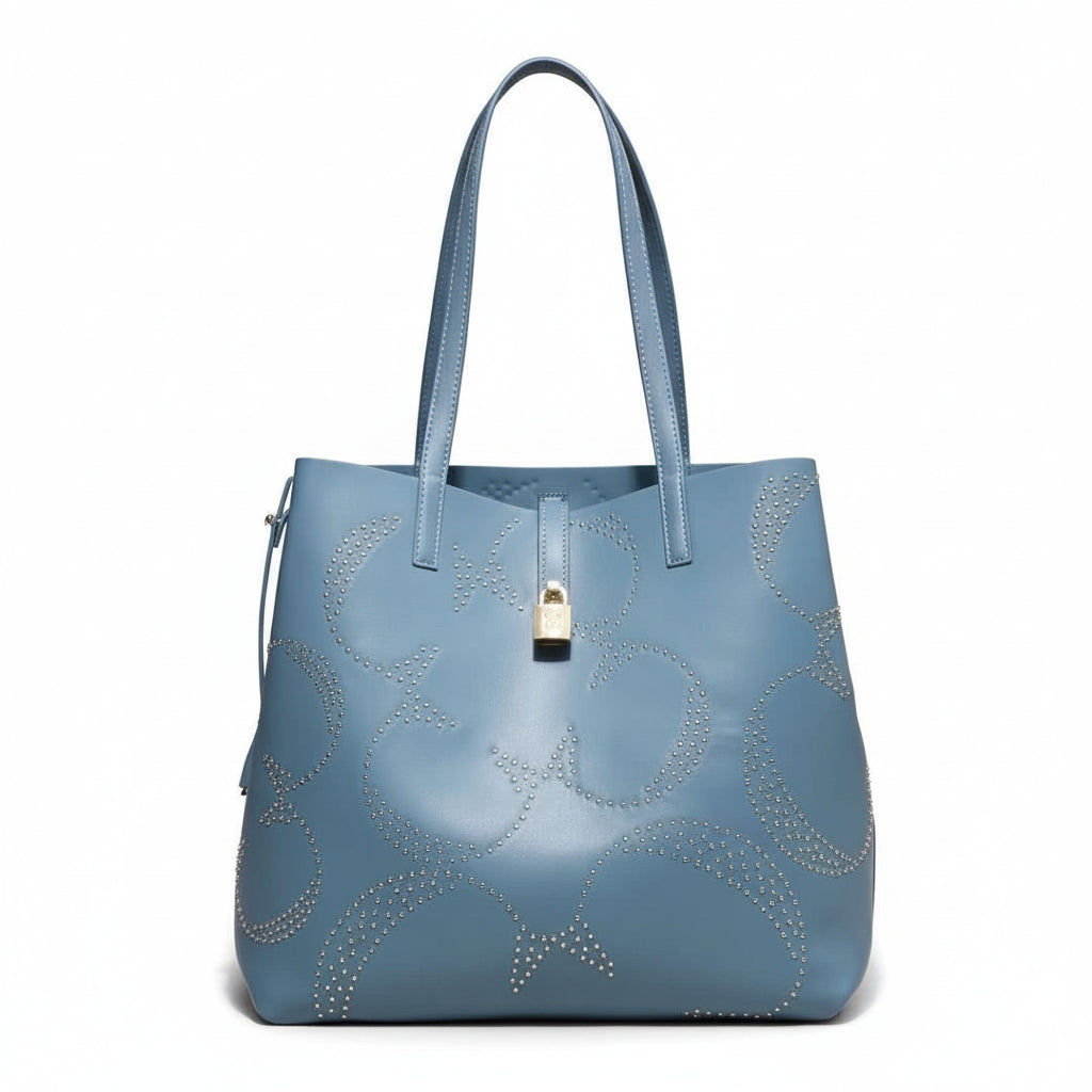 Guess Blue Studded G-Logo Tote Bag 💎👜✨