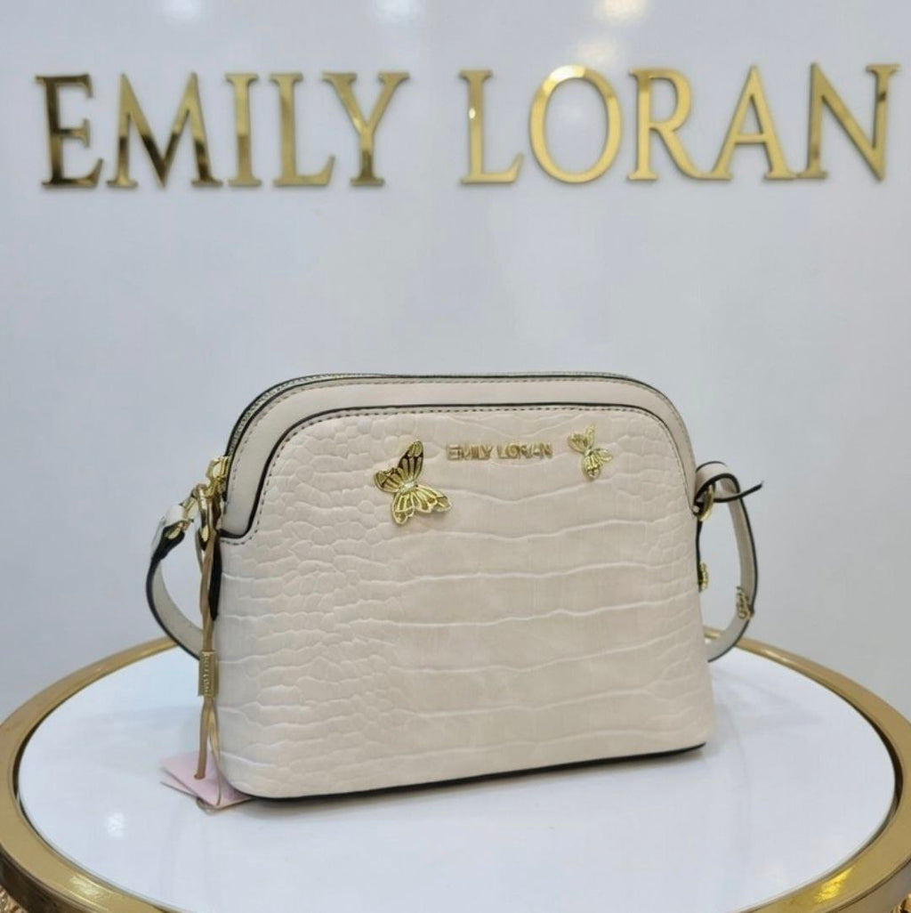 EMILY LORAN Black Crossbody with Golden Butterflies 🦋🖤