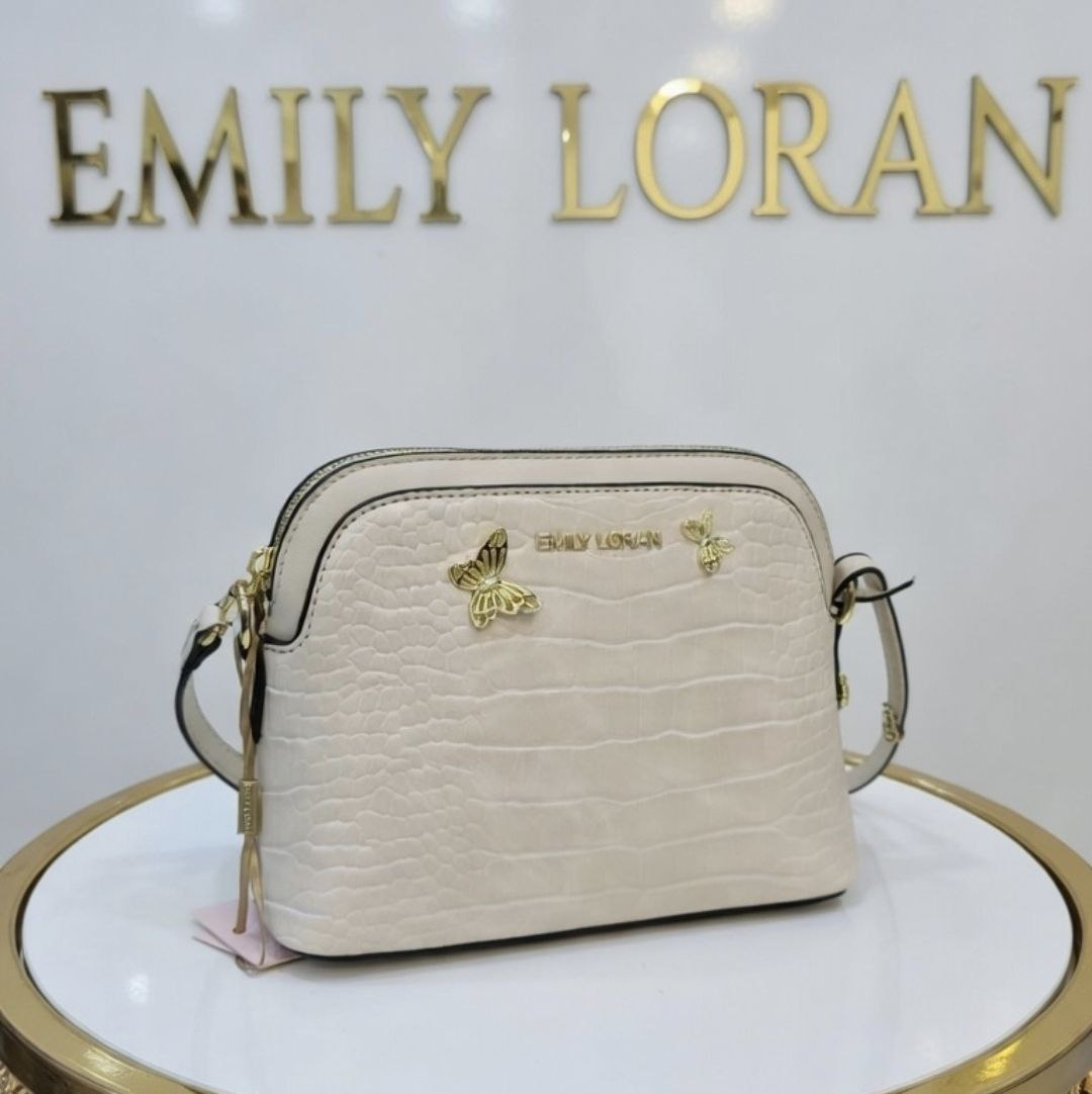EMILY LORAN Black Crossbody with Golden Butterflies 🦋🖤