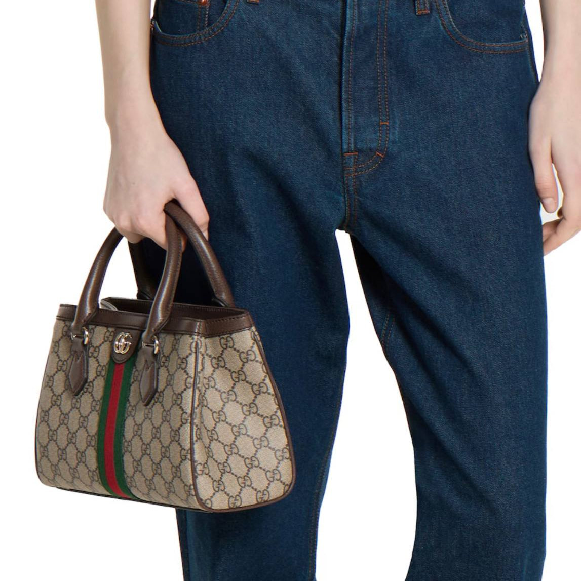 Gucci Ophidia GG Small Tote Bag with Web Stripe 👜✨