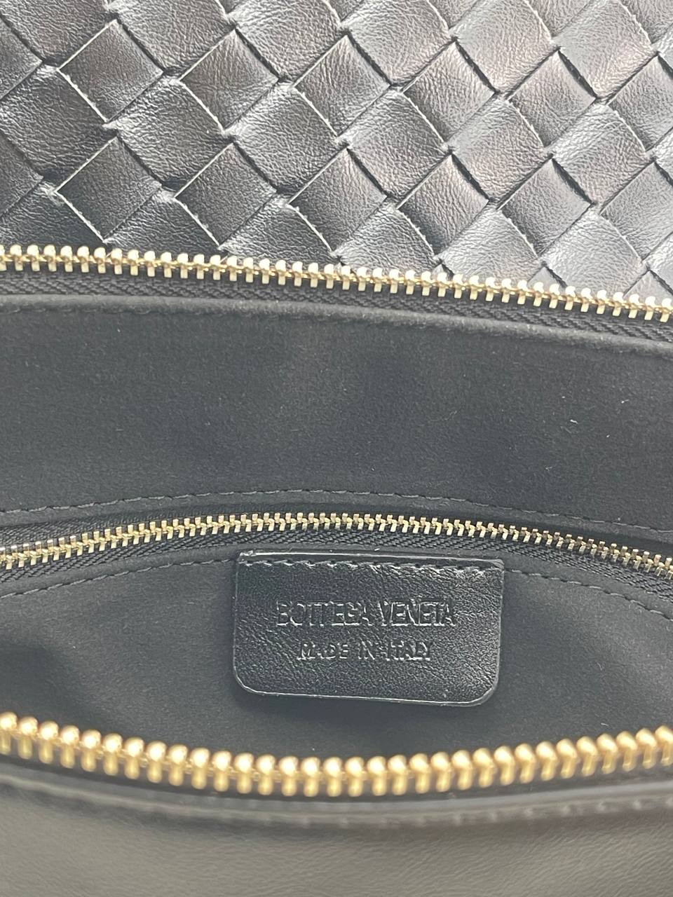 Bottega Veneta Intrecciato Tote Bag with Gold Ring Handle 👜✨🖤