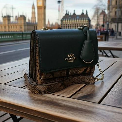 Coach Mirror Bag: Green & Brown 💚👜✨