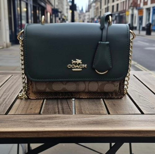 Coach Mirror Bag: Green & Brown 💚👜✨