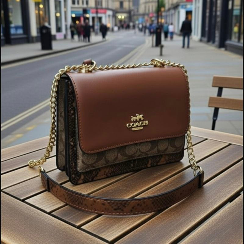 Coach Mirror Bag: Green & Brown 💚👜✨
